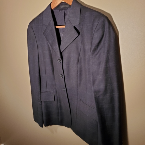 R.J. Classics Prestige Navy Show Coat Size 4S - Picture 3 of 8